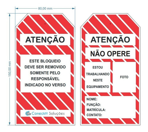 Imagem 2 de 6 de Kit Nr10 Nr12 Loto Cadeado Cartão De Identificação Bloqueio