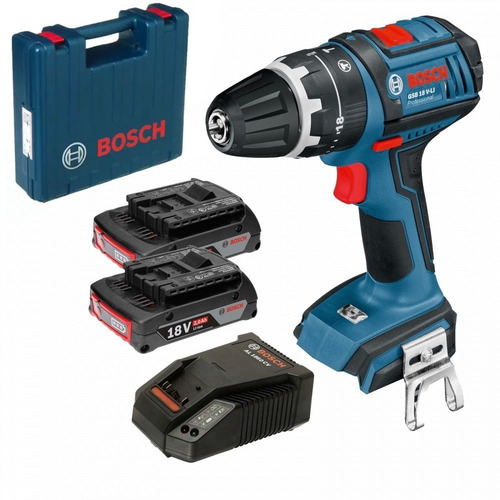 Imagem 1 de 6 de Furadeira Impacto / Paraf. Bateria 1/2 Gsb 18v-li Bosch 110v