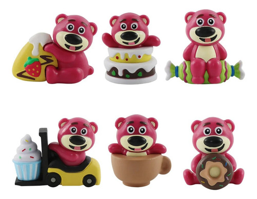 6 Piezas De Juguetes Toys Story Lotso, Bonitos Pasteles, Dec