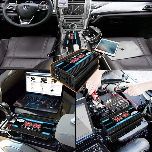 Inversor De Coche Digital Inteligente 12v-220v 4000w