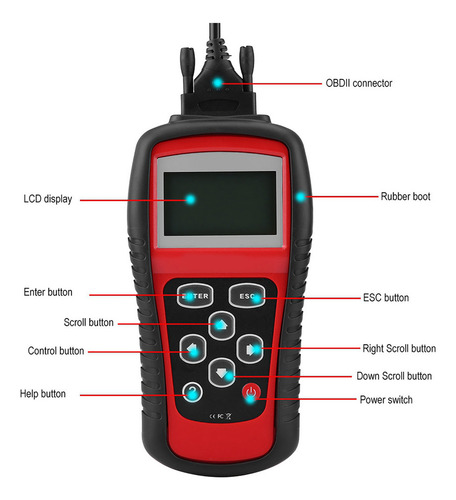 Escáner Lector De Coche Obd2 Kw808 Obdii Eobd