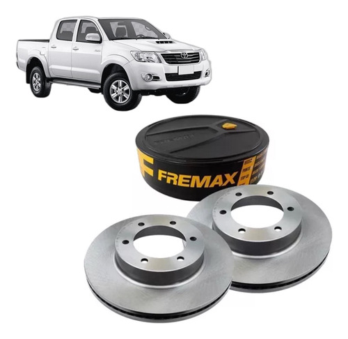 Par Disco Freio Dianteiro Toyota Hilux Sw4 4.0 4x4 2009/2013