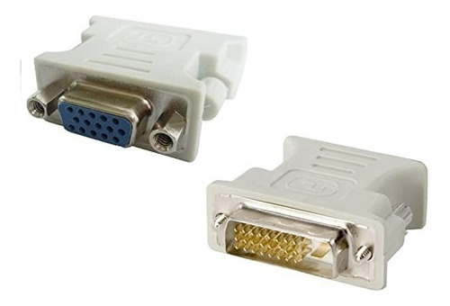 Imagen 1 de 4 de Adaptador Dvi A Vga / Dvi-d Macho 24+1 Vga Hembra