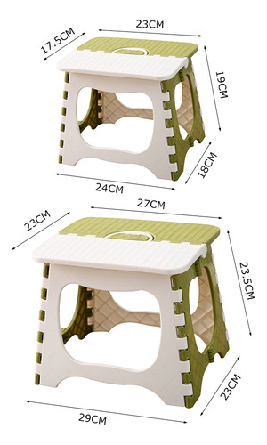 Taburete Plegable De Plástico, Taburete Portátil Multiusos
