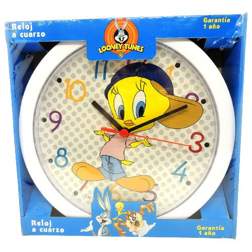 Looney Tunes Reloj Pared Tweety Piolin Warner Bros Madtoyz