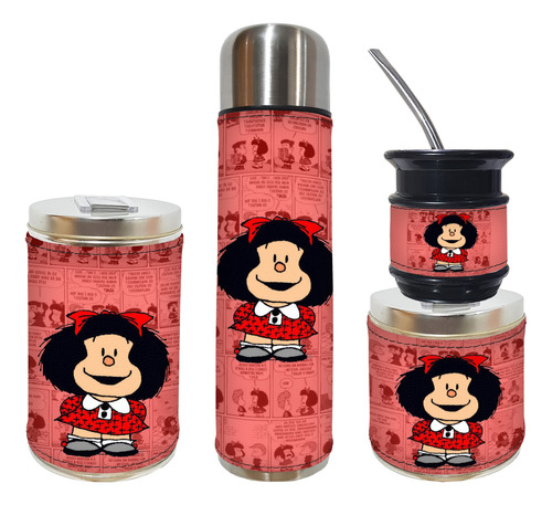 Set Matero 4 Piezas Amntmy Mafalda Excelente Calidad