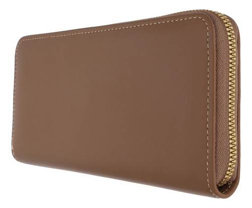 Cartera Mujer Mediana Color Café 871-50 Marrón Claro Liso