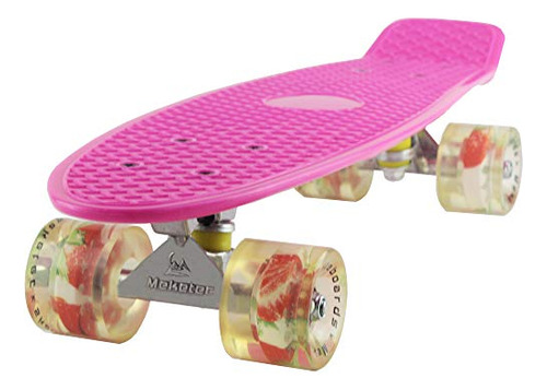 Meketec Skateboards Mini Cruiser - Patineta (56 Cm), Diseno