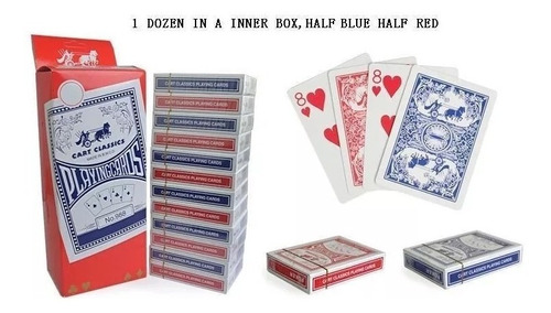 Imagen 4 de 4 de Cartas De Poker O Magia Playing Cards X Mayor X 12 Unidades
