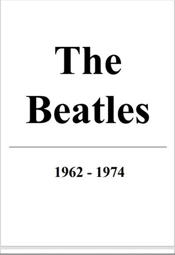 Beatles 1962-1974 * 201 Partituras P Piano Acordes Guitarra