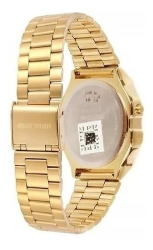 Relógio Mormaii Unisex Vintage Mojh02ab/4d Digital Dourado