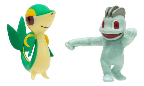 Pokemon Battle Figura Pack X2  Machop & Sniby 6cm M4e