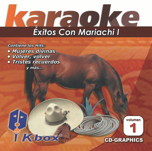 Cd+g Karaoke K-box Éxitos Con Mariachi I