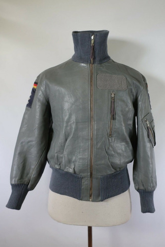 Chaqueta Cuero Militar Ejercito Alemania Fuerza Aereatalla S