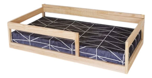 Cama Piso Individual Madera Pino Color Natural Color Marrón Claro S-3