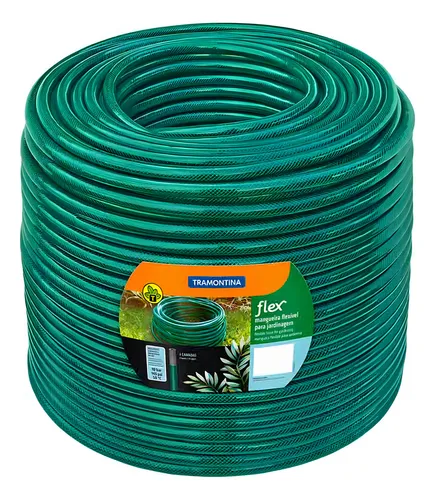 Manguera De Riego Con Malla 3/4 Tramontina 50 Mts Kirkor Ref