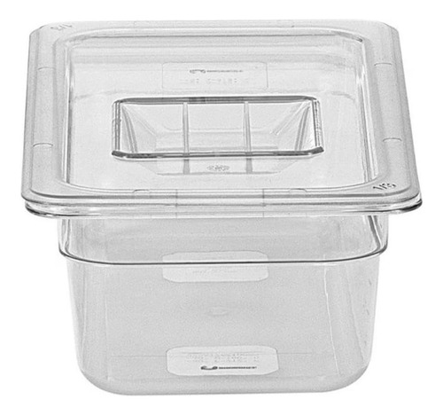 Tapa De Inserto Policarbonato Cocina 1/3 32x17cm 3 Piezas Color Transparente