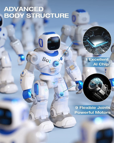 Robô Inteligente Interativo Ruko Programável Controle De Voz