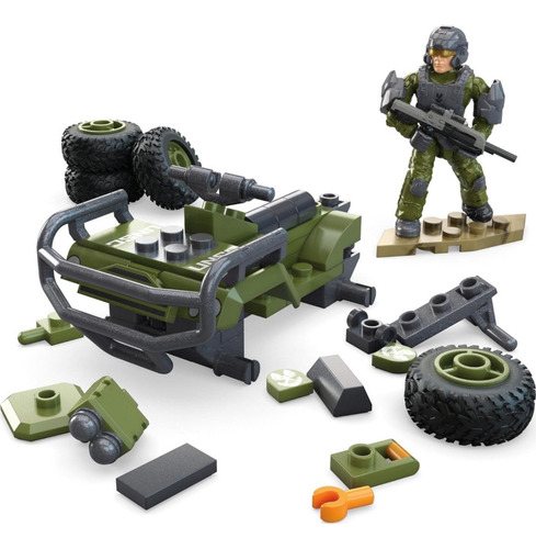Mega Construx, Halo Mongoose Fleetcom Juguete Construcción 79 Mongoose Fleetcom (Usado)