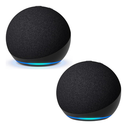 Pack X2 Parlante Amazon Echo Dot 5th Gen Con Alexa Negro