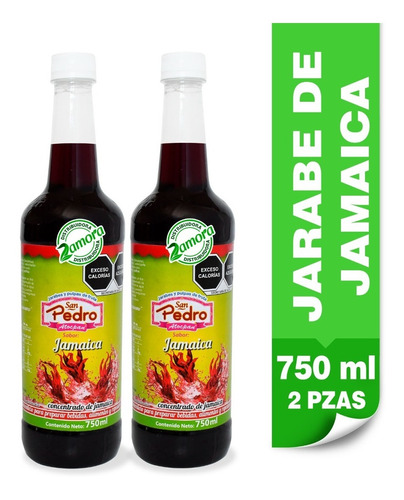 Jarabe Concentrado Saborizante Jamaica 2pz De 750ml