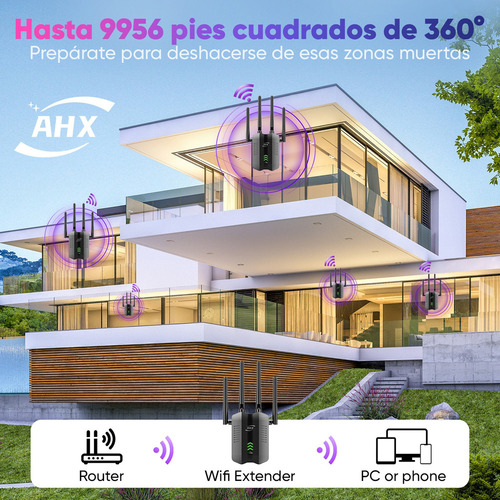 . Repetidor Wifi Amplificador Señal 1200mbps 110/230v Wps 5g