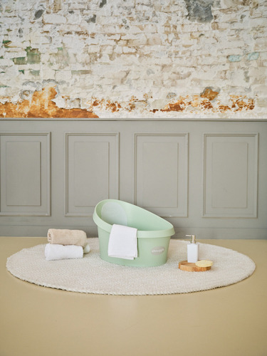Tina Infantil Shnuggle Para Bebé Color Menta Liso