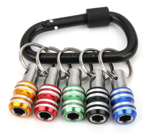 Set 5 Adaptadores 1/4 Tipo Llavero Para Puntas Hex