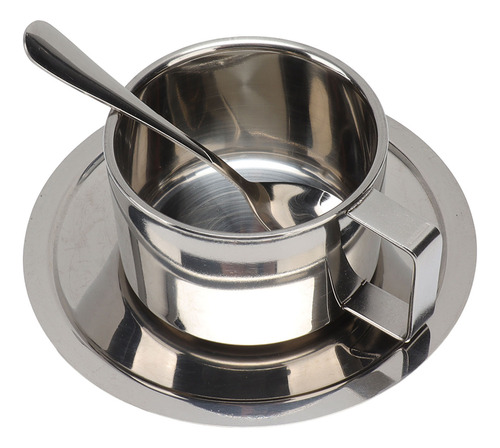 Juego De Tazas De Café De Acero Inoxidable De Doble Pared