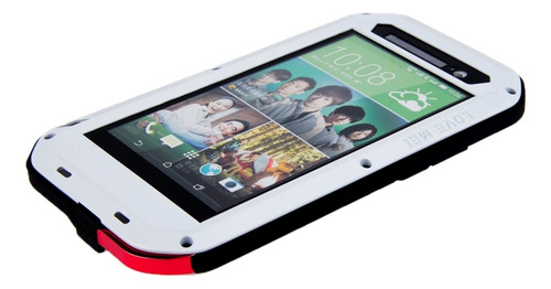 Capa Protetora De Metal White Love Mei Para Htc One E8
