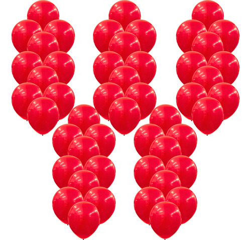 Globos Premium 10 Pulgadas X 50 Unidades Rojo