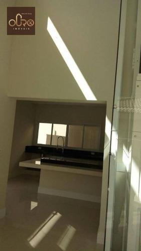 Imagem 16 de 30 de Sobrado Novo Residencial À Venda, Condomínio Villaggio Di Firenze, Franca. - So0016