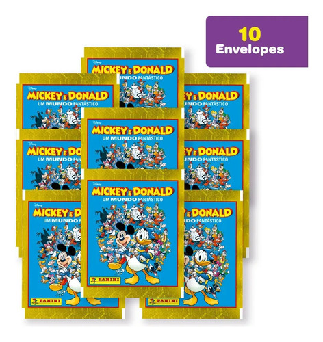 Mickey & Donald (disney) | 10 Envelopes (50 Figurinhas)