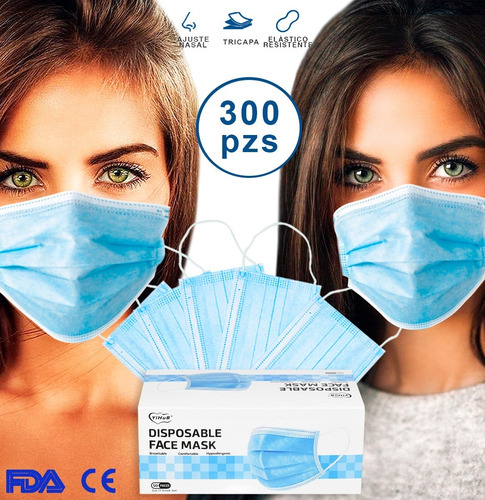 Cubrebocas Tapabocas Plisado Tricapa Termosellado Mascarilla