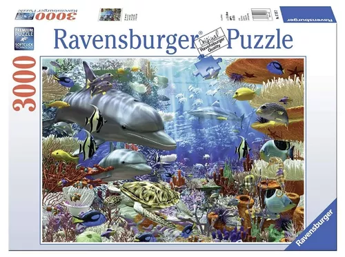 Quebra-cabeça Puzzle Fundo do Mar de 252 peças - Rei do Pendrive