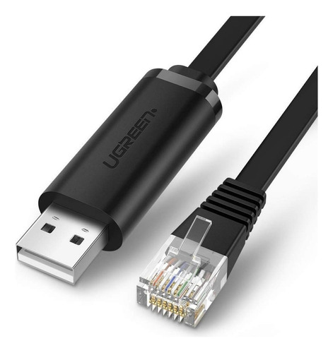 Cable Usb-a A Rj45 1.5 Metros Para Consola Diginet Color Negro