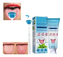 Comprar Gel De Limpeza De Língua Com Escova Para Cuidados Bucais