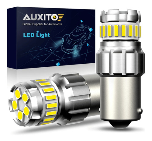 2 Focos Led 1156 Ba15s Auxito 6500k Luz Diurna Freno Trasera