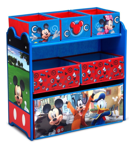 Juguetero Organizador Infantil Mickey Mouse Con Stickers