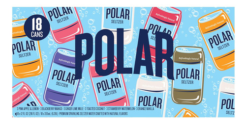 Polar Seltzer - Paquete Variado De Muestras De Agua, Latas D