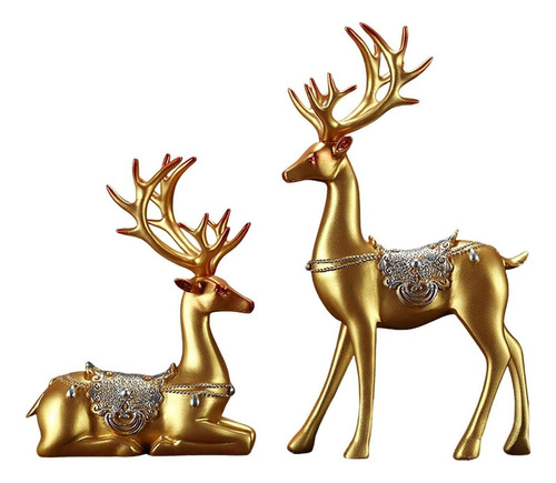 Reindeer Figurines Deer Statues For Home Decoration