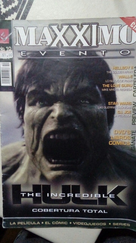 Revista Maxximo Evento Especial Hulk!!