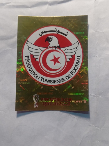 Figurita Escudo Selección De Tunez- Tun 1-  Qatar 2022