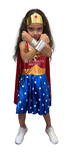 Disfraz Wonder Woman Mujer Maravilla Niña