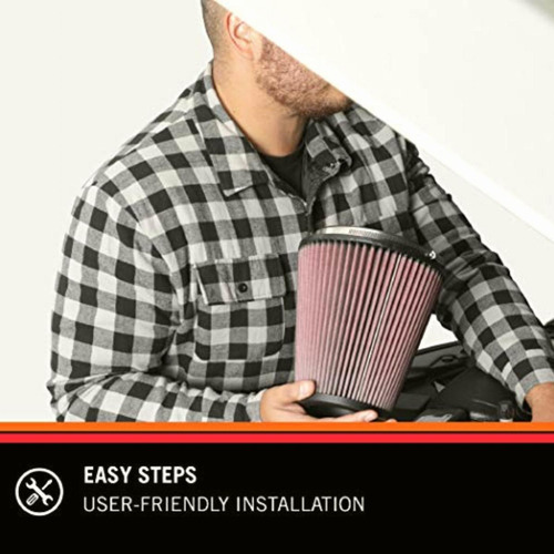 K&n Filtro De Aire De Alto Flujo, Lavable Y Reutilizable: