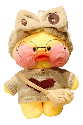 Peluche Lalafanfan Pato Kawaii Tendencia Sweater Corazon