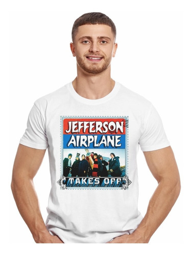 Polera Jefferson Airplane Takes Off Rock Impresión Directa