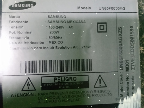 Samsung Un65f8000ag Placa Principal 