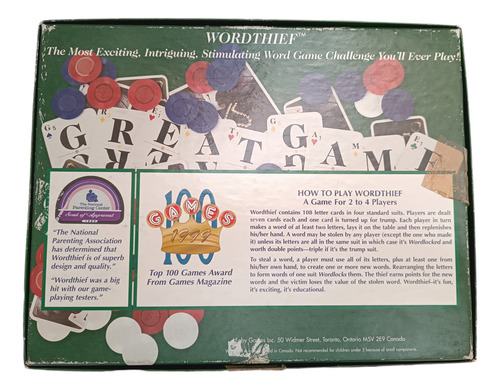 Juego De Mesa Word Thief (Usado)
