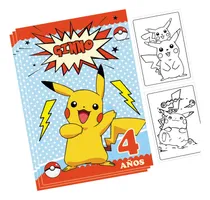 Comprar Kit Imprimible Mini Librito  Pintar Colorear Pikachu